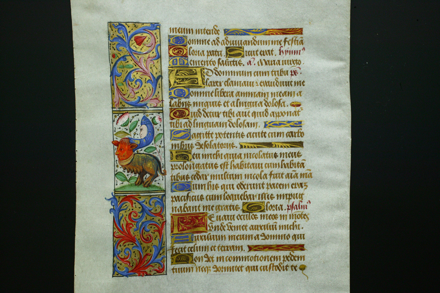 中世　写本　時禱書　マニュスクリプト