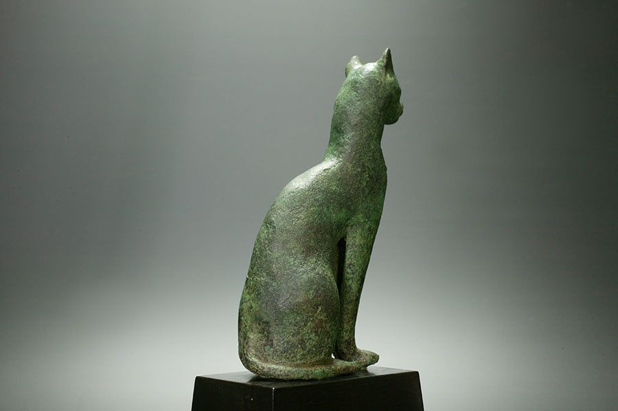 古代エジプト 第26王朝 青銅製 猫 古代美術: SEMBA ART